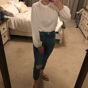 White SHEIN blouse